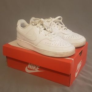 Nike White Court Vision Low Women's